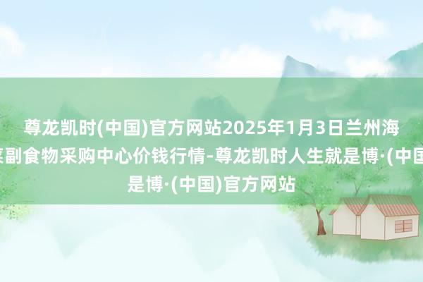 尊龙凯时(中国)官方网站2025年1月3日兰州海外高原夏菜副食物采购中心价钱行情-尊龙凯时人生就是博·(中国)官方网站
